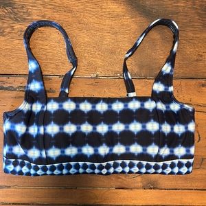 Sea level blue tie dye swim bikini top 6